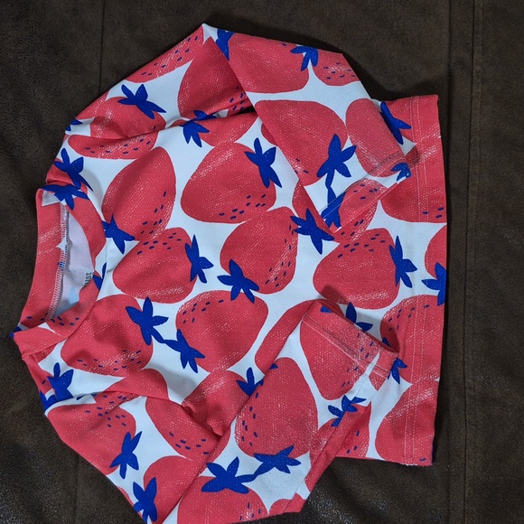 Carter's Red Strawberry Rashguard Set - Picture 3 of 7